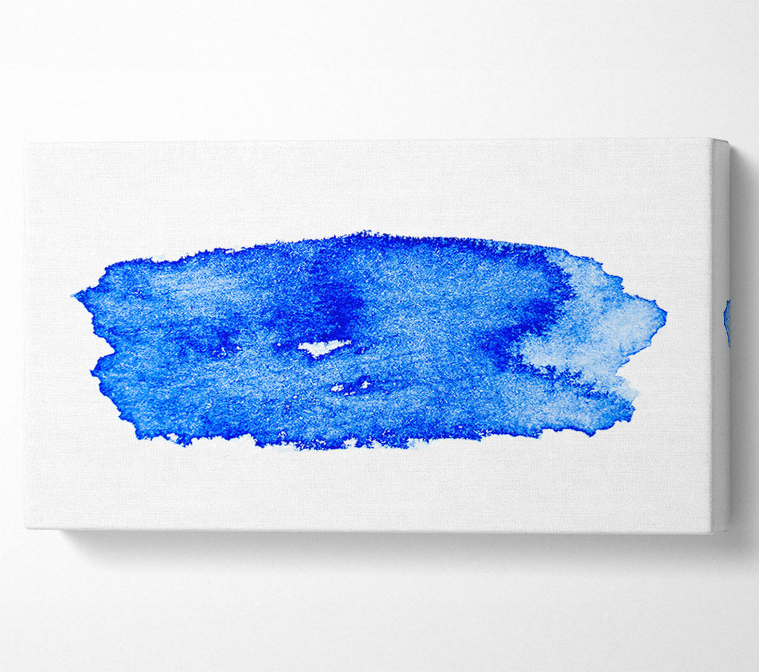  A Canvas Print of Azure Wash Abstract Canvas Wall Art