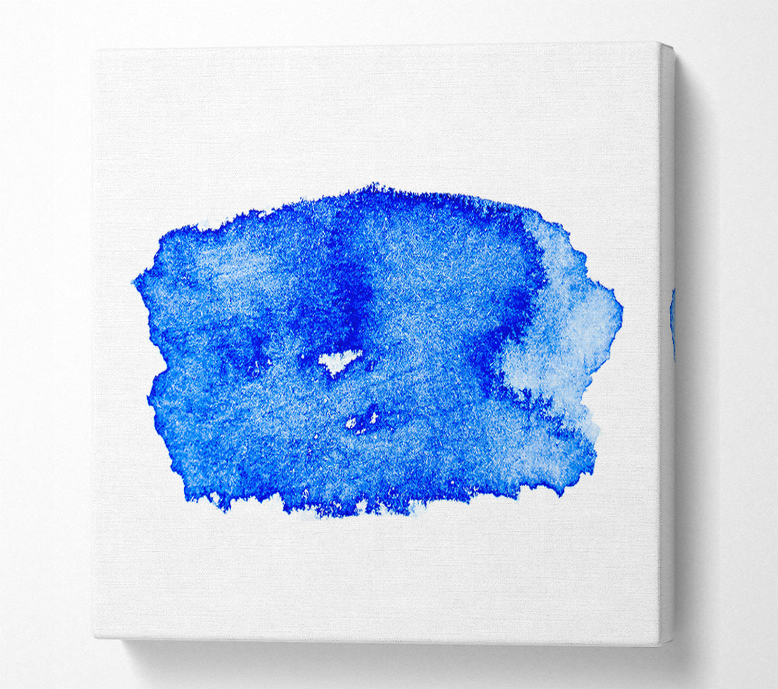 A Canvas Print of Azure Wash Abstract Canvas Wall Art
