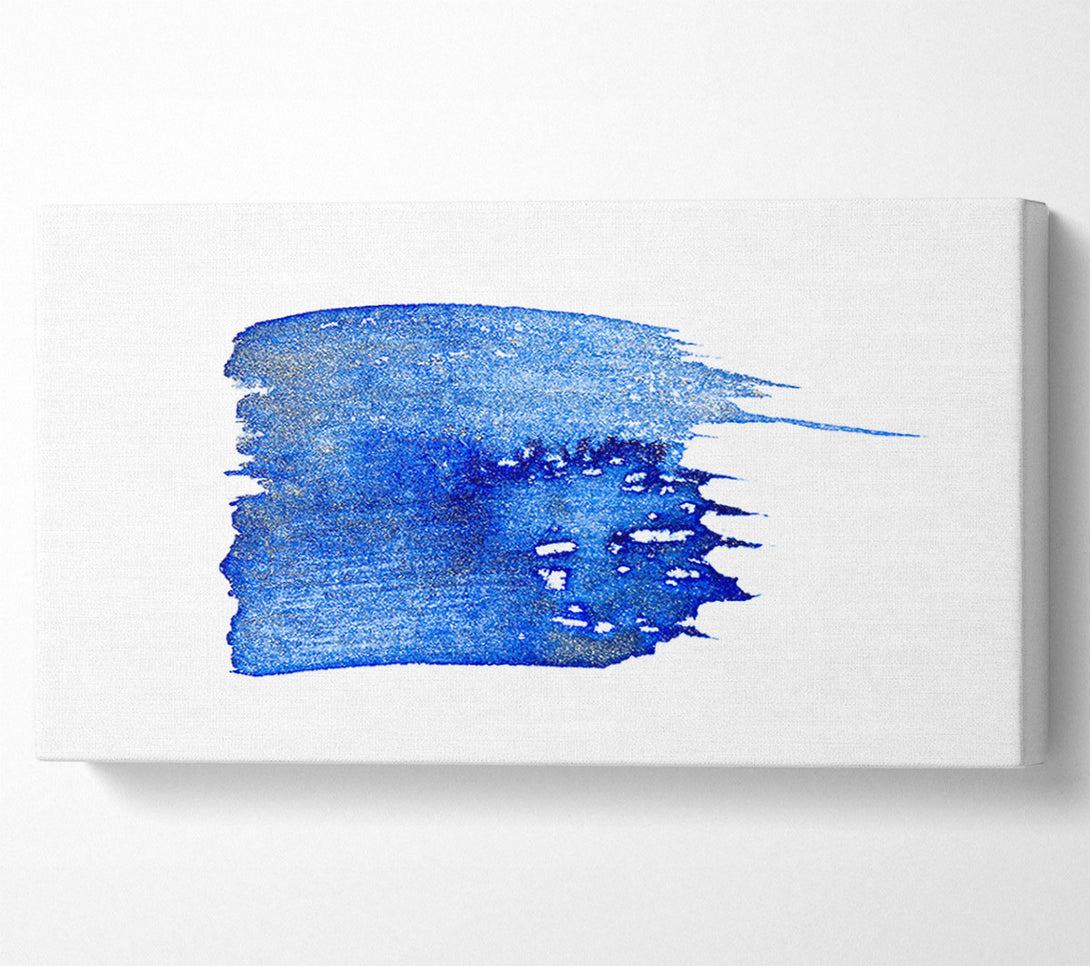  A Canvas Print of Azure Brushstroke Dreams Canvas Print
