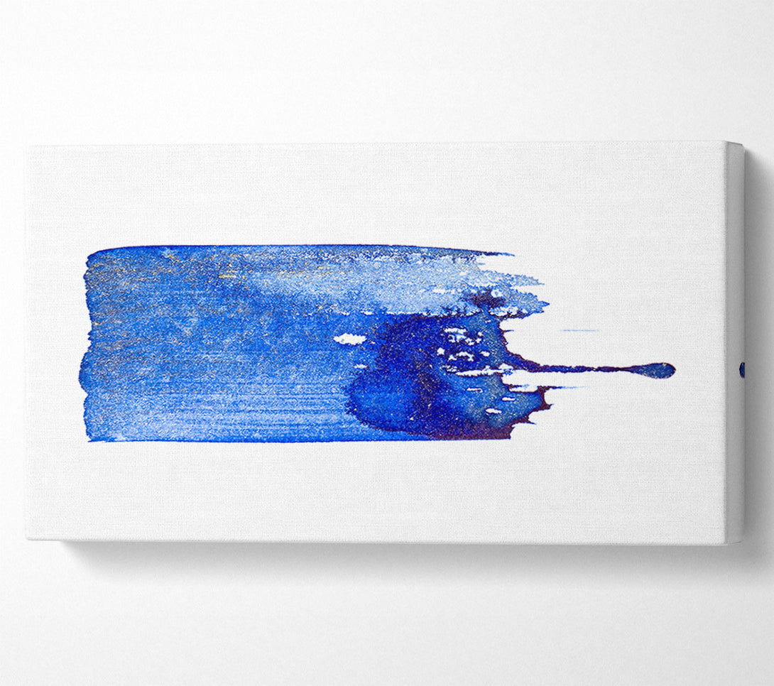  A Canvas Print of Azure Ink Drop Canvas Art