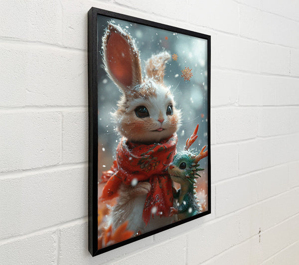 Snow Bunny Mystical Baby Dragon