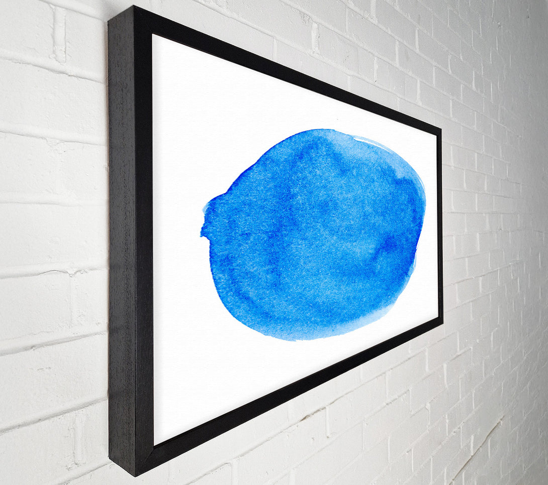  A Canvas Print of Azure Abstract Form Canvas Wall Art