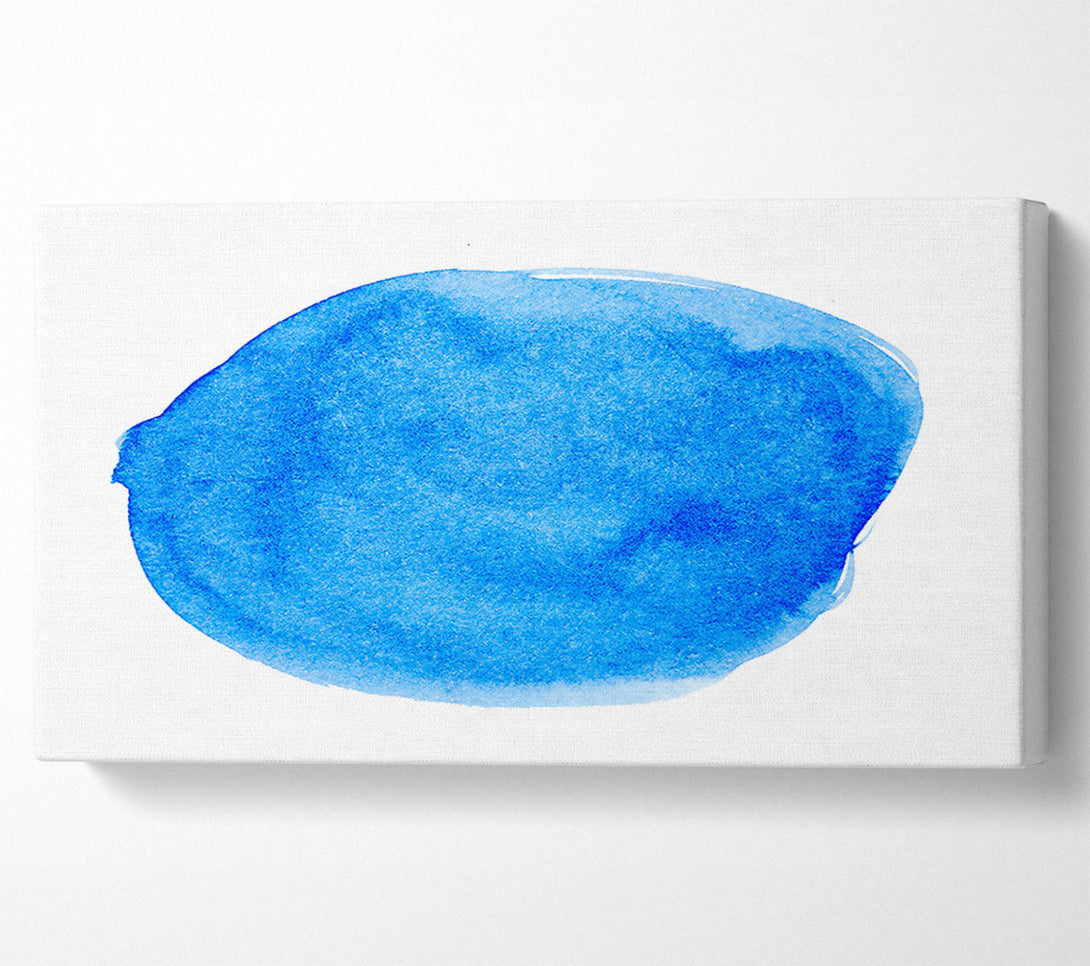  A Canvas Print of Azure Abstract Form Canvas Wall Art