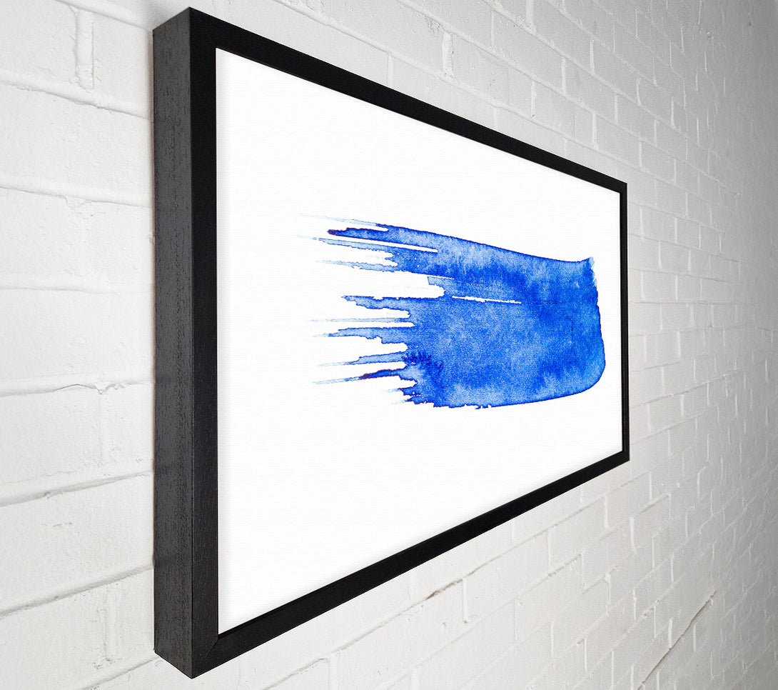  A Canvas Print of Azure Brushstroke Canvas Art