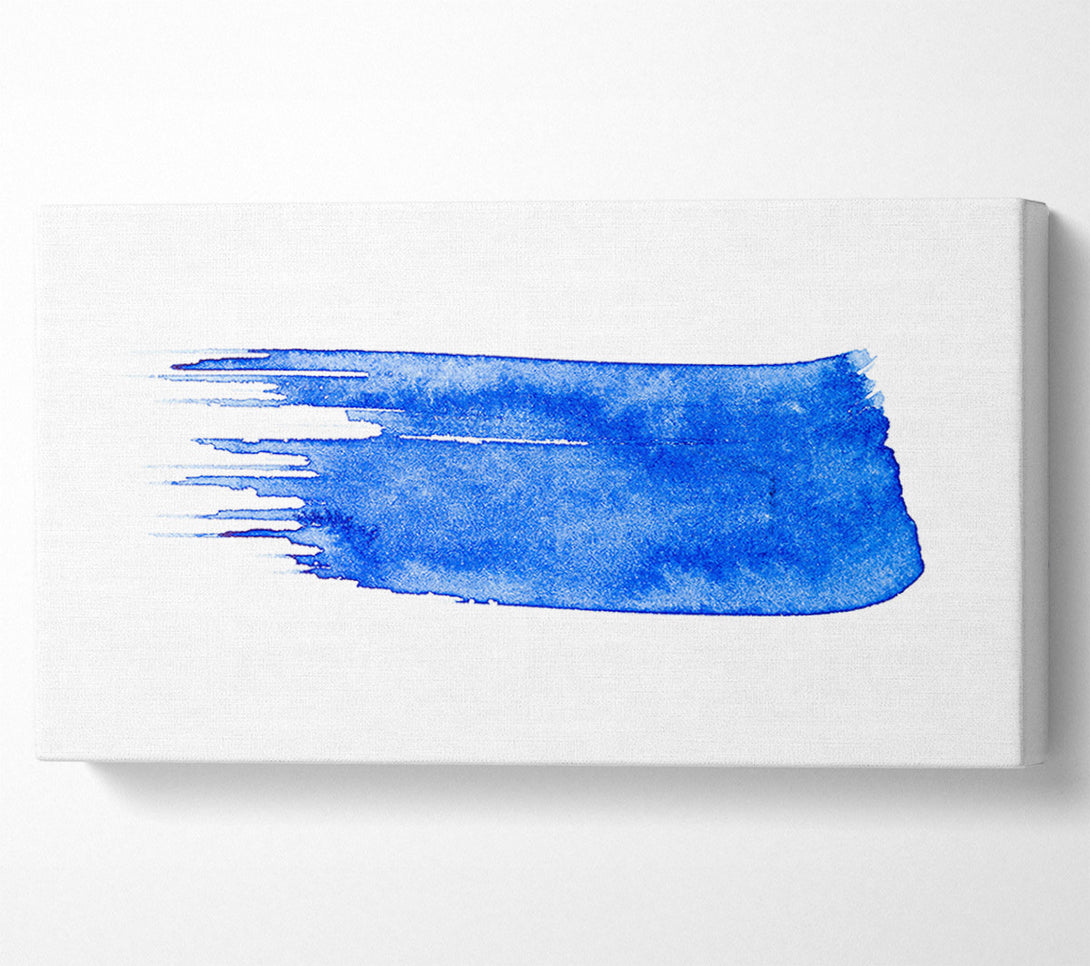  A Canvas Print of Azure Brushstroke Canvas Art