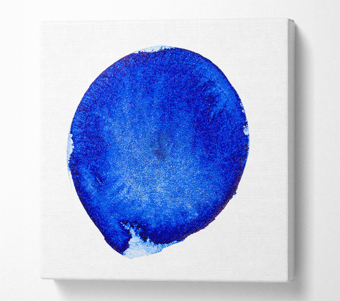  A Canvas Print of Azure Circle Study Canvas Print