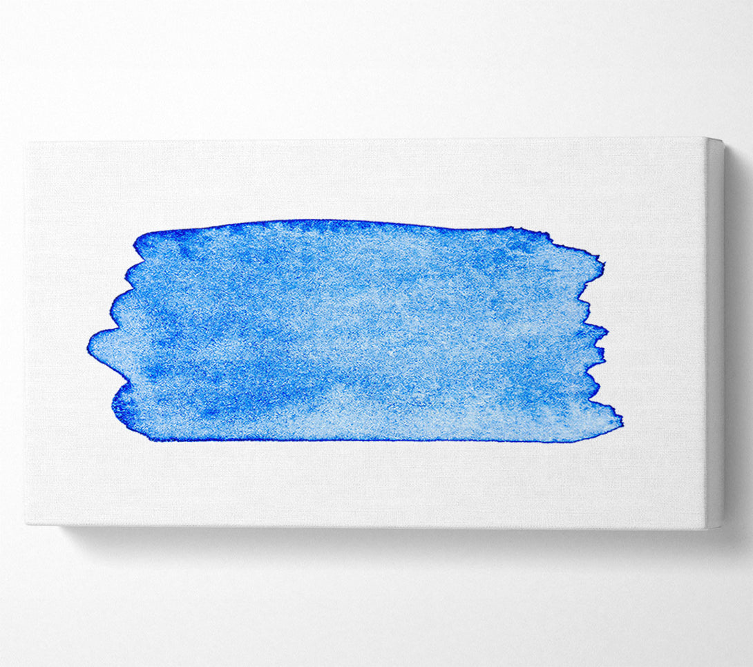 A Canvas Print of Azure Abstract Wash Canvas Art