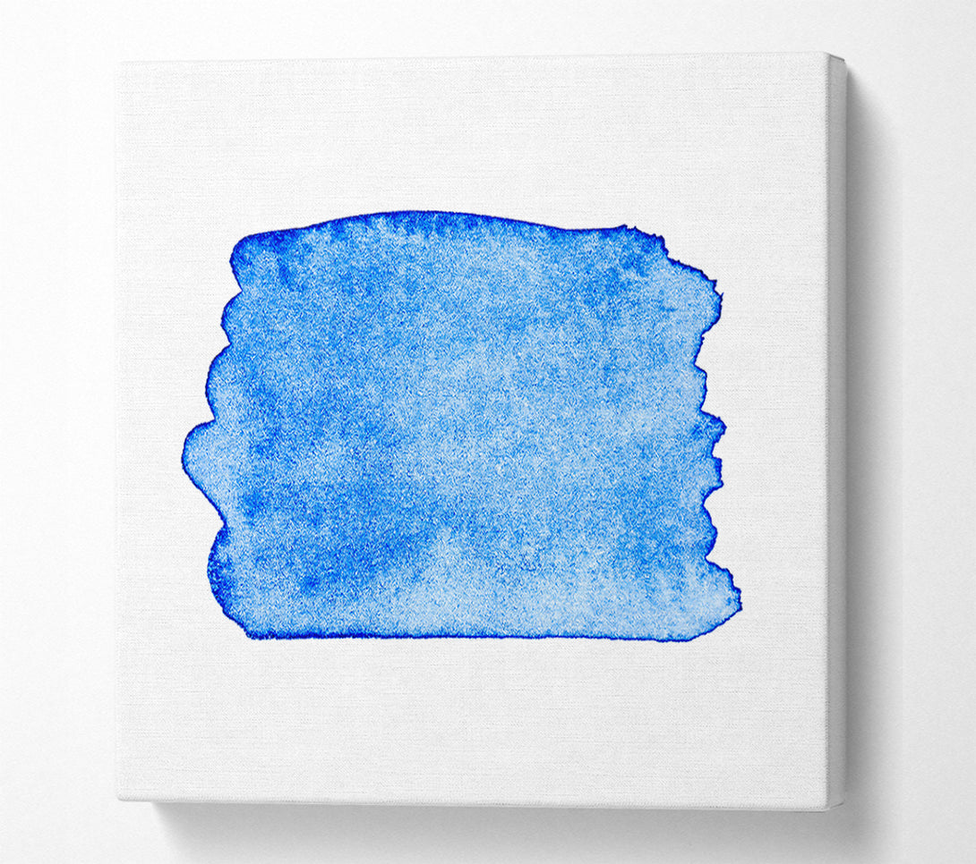  A Canvas Print of Azure Abstract Wash Canvas Art