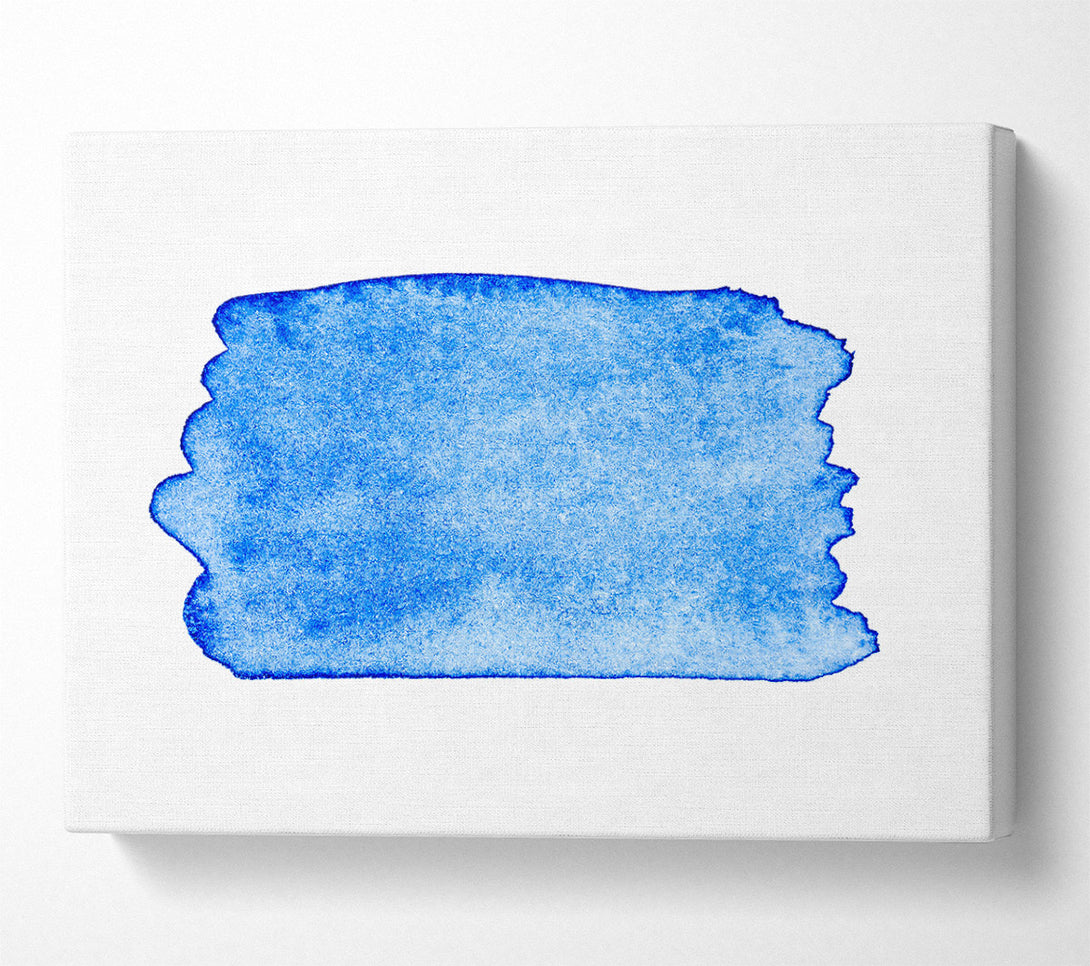  A Canvas Print of Azure Abstract Wash Canvas Art