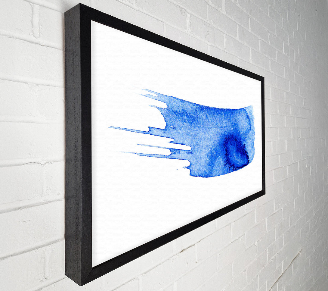  A Canvas Print of Azure Swirl Abstract Canvas Art