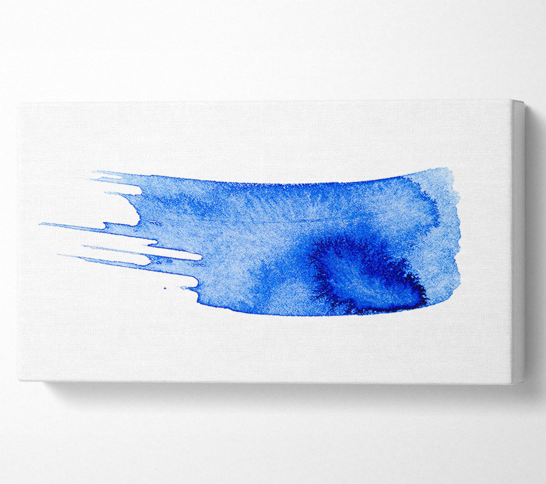  A Canvas Print of Azure Swirl Abstract Canvas Art