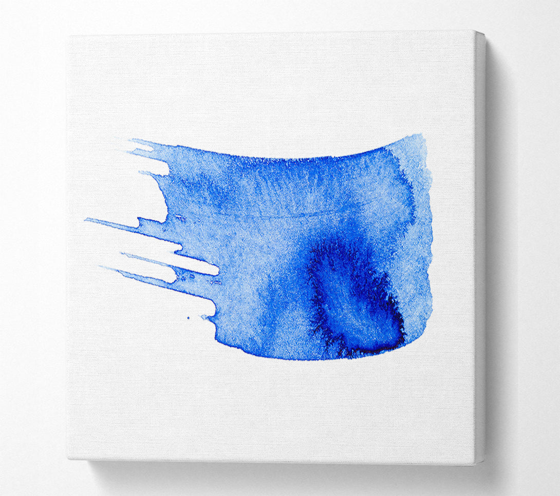  A Canvas Print of Azure Swirl Abstract Canvas Art
