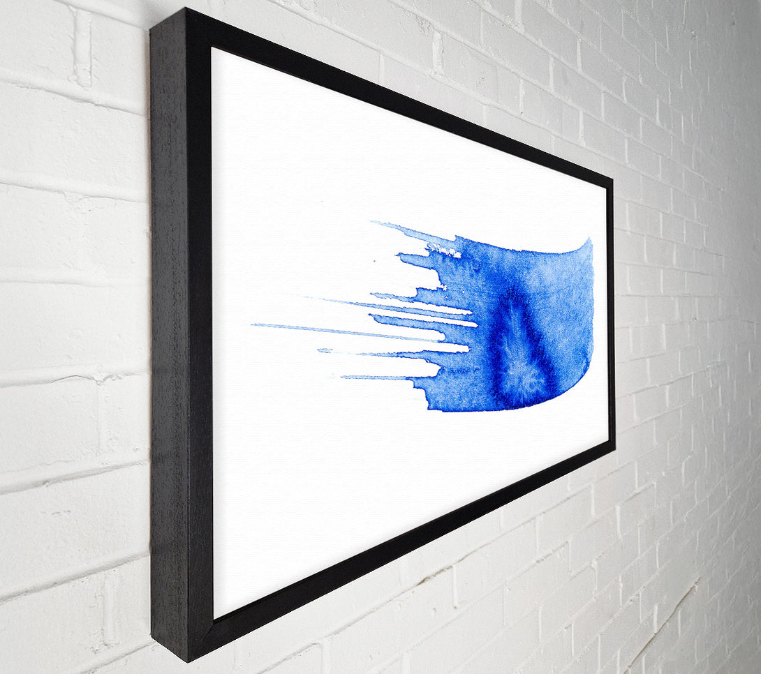  A Canvas Print of Azure Watermark Brushstroke Canvas Wall Art