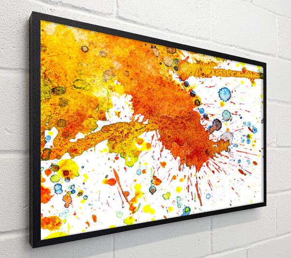 Orange Splatter Burst