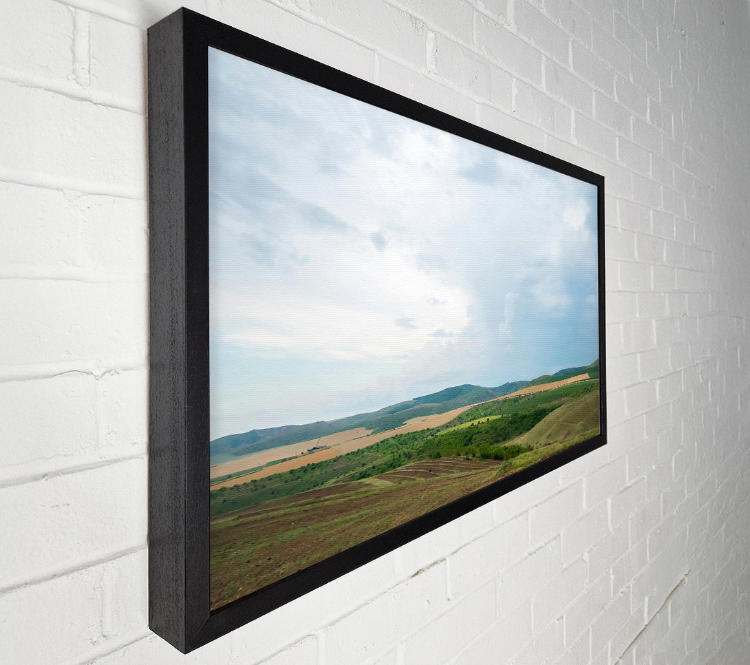  A Canvas Print of Blue Sky Fields Canvas Art