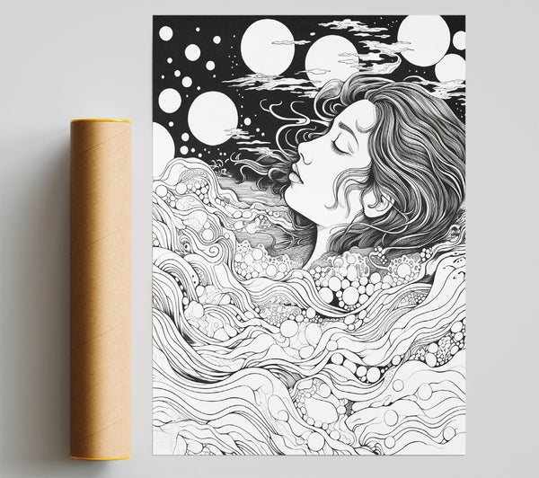 Space Lady Print