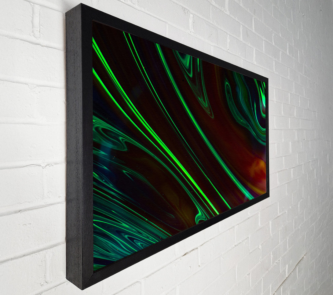  A Canvas Print of Emerald Swirlscape Canvas Art
