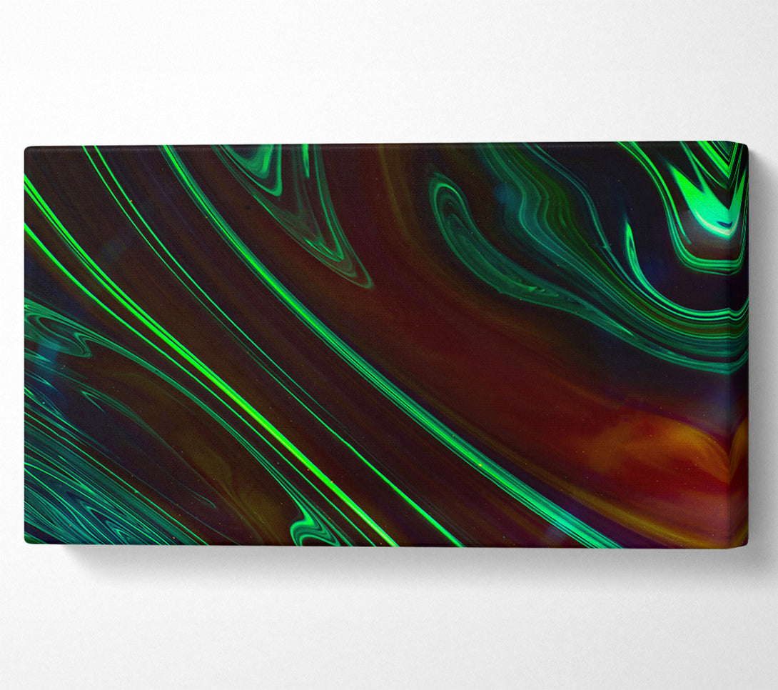  A Canvas Print of Emerald Swirlscape Canvas Art