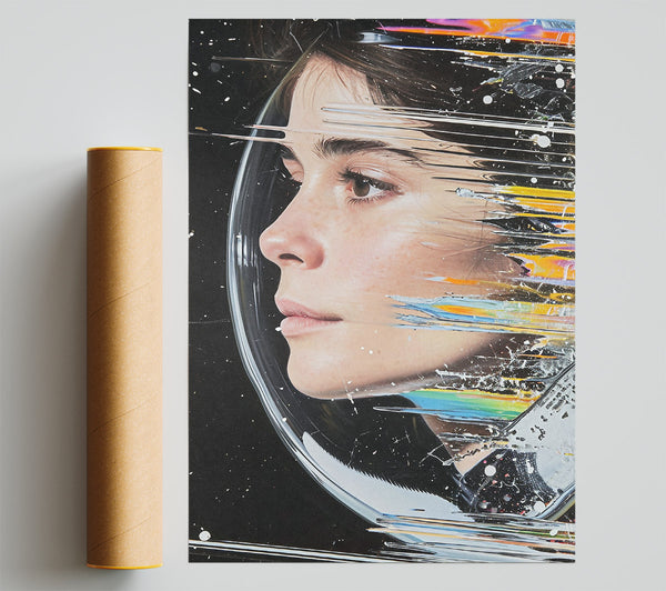 Space Woman Astronaut Giclee Print