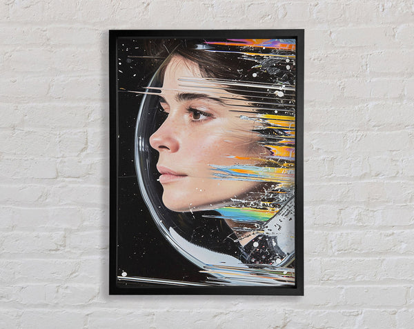 Space Woman Astronaut Framed Print