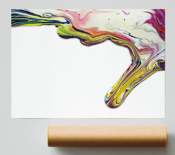 Yellow Dreamscape Flow Giclee Print