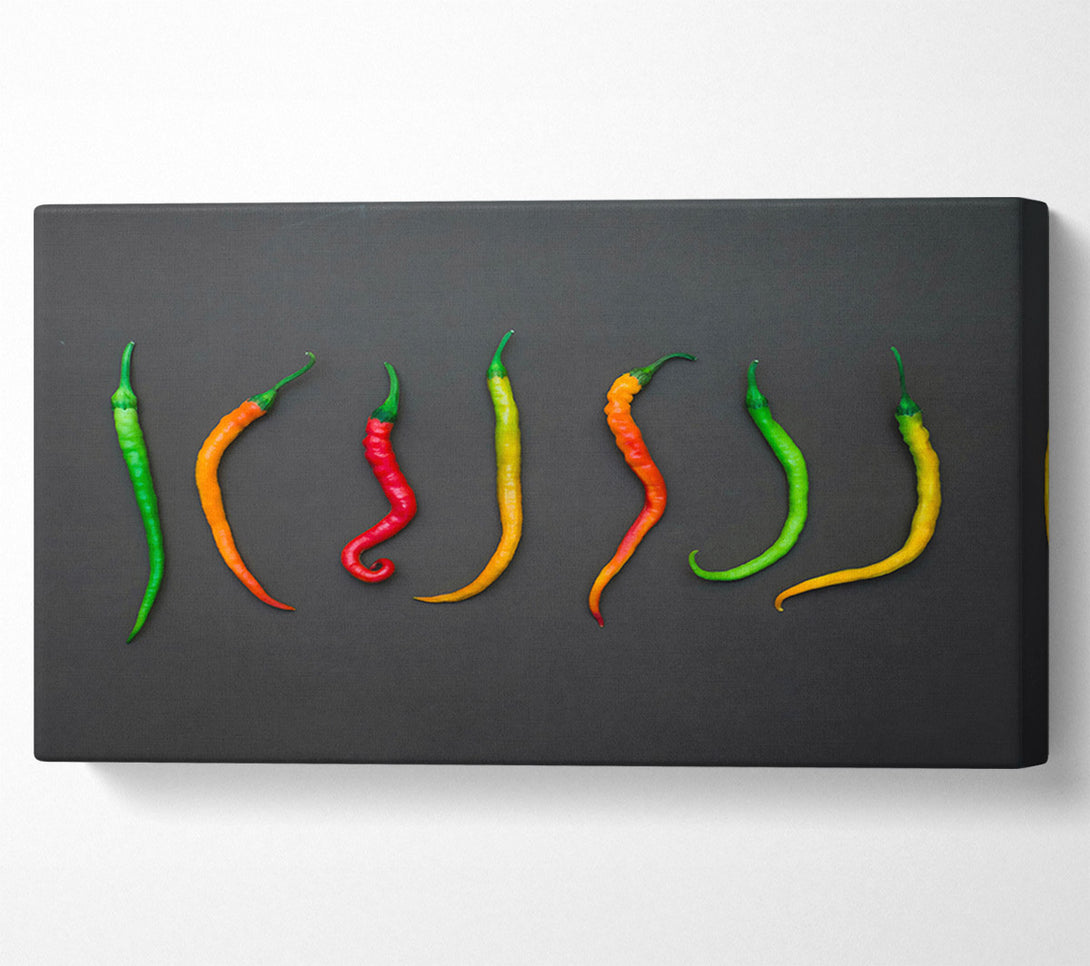  A Canvas Print of Green Pepper Symphony Canvas Art