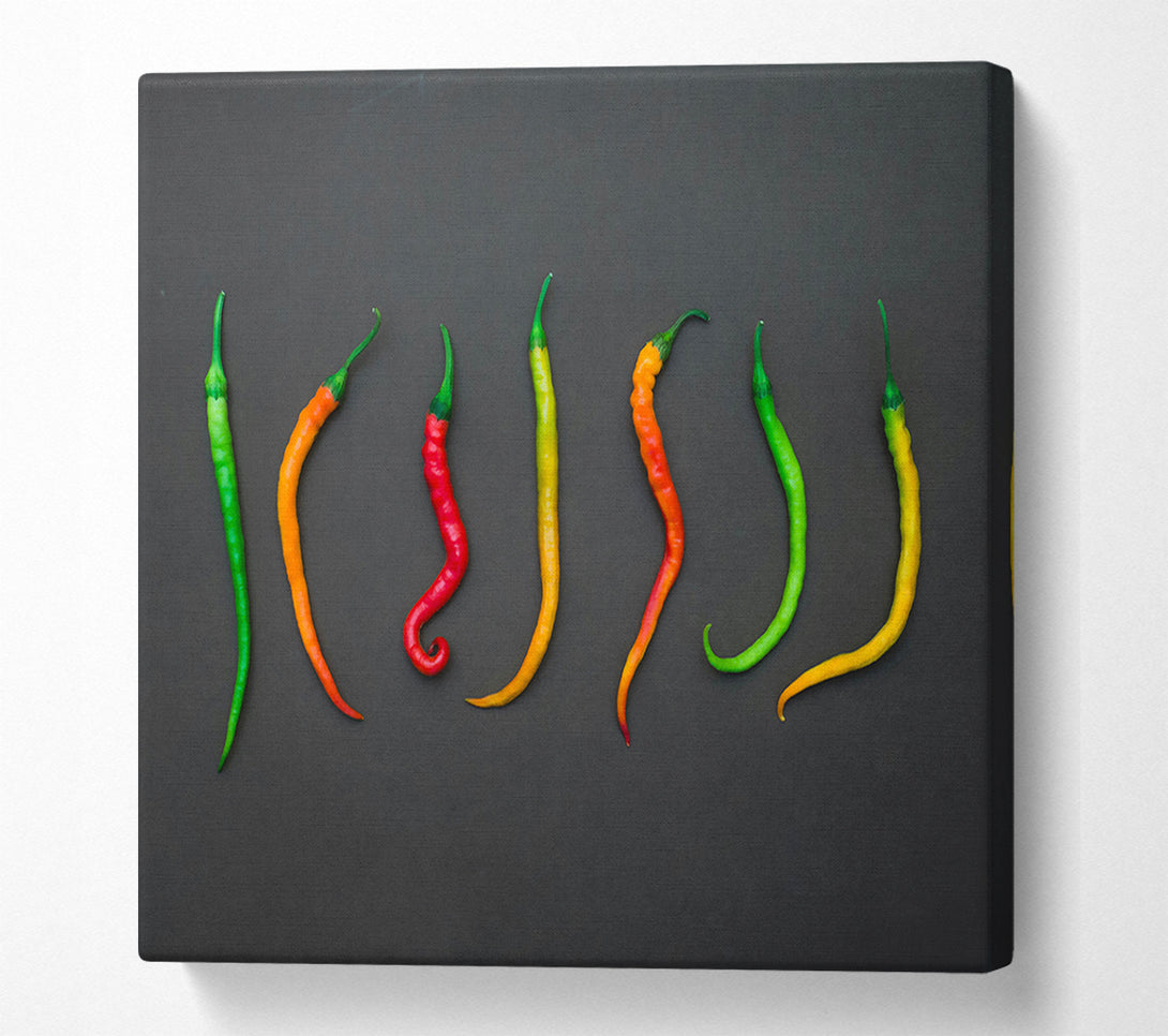  A Canvas Print of Green Pepper Symphony Canvas Art