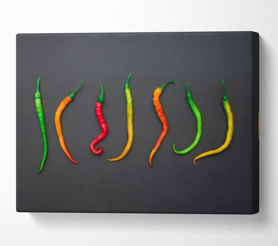  A Canvas Print of Green Pepper Symphony Canvas Art