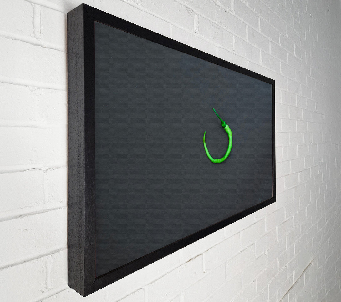  A Canvas Print of Green Pepper Curve Canvas Wall Art