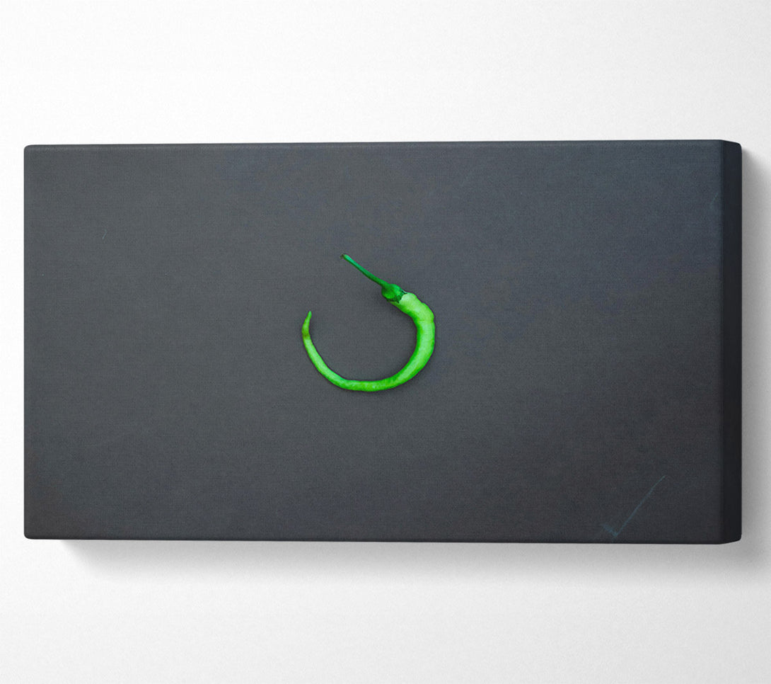  A Canvas Print of Green Pepper Curve Canvas Wall Art