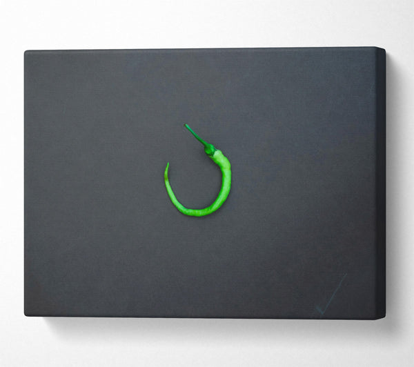  A Canvas Print of Green Pepper Curve Canvas Wall Art