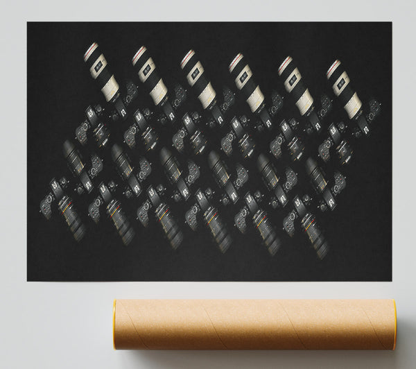 White Lens Array Poster