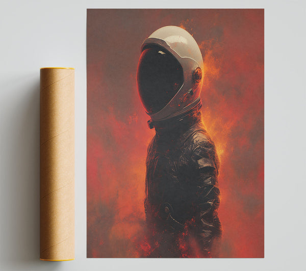 Spaceman Fire Giclee Print