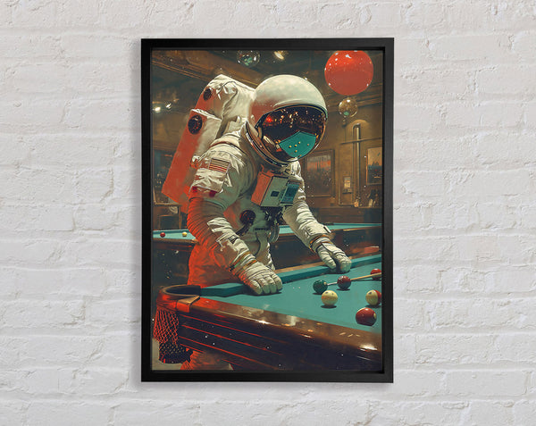 Spaceman Snooker Framed Print