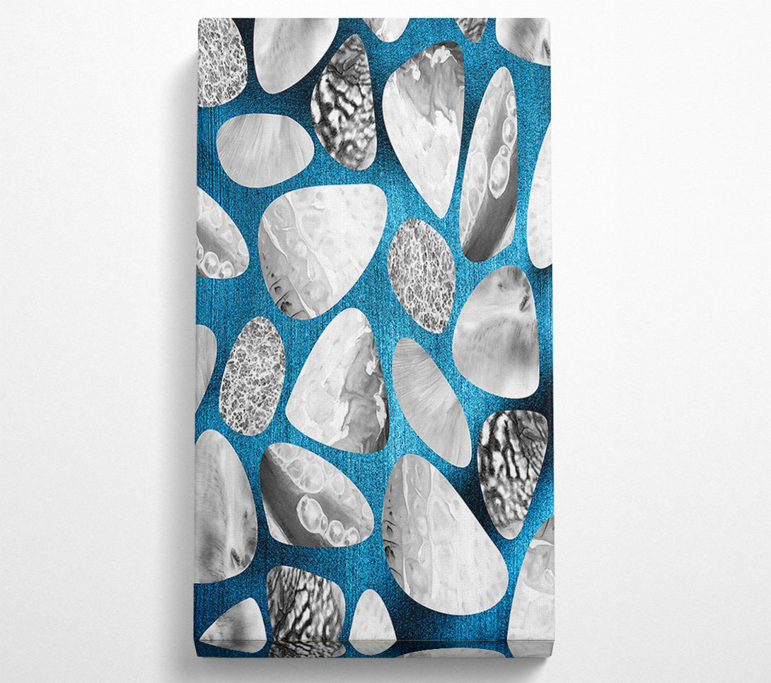  A Canvas Print of Azure Stone Mosaic Canvas Print