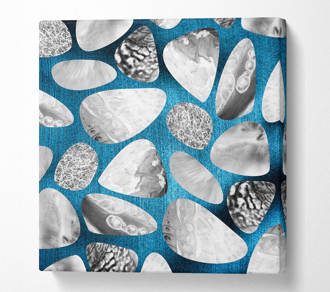  A Canvas Print of Azure Stone Mosaic Canvas Print