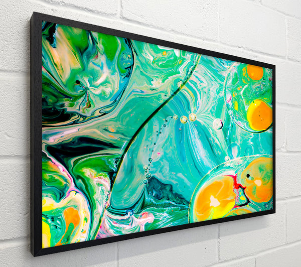 Turquoise Swirls Of Color
