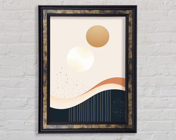 Spheres And Swirls Framed Print