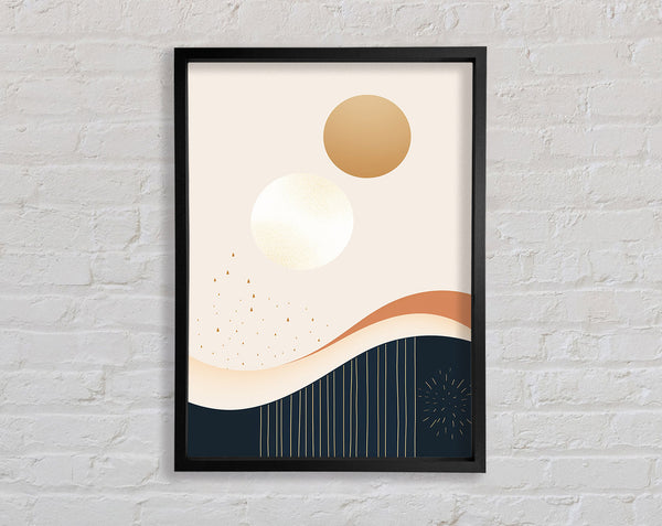 Spheres And Swirls Framed Print
