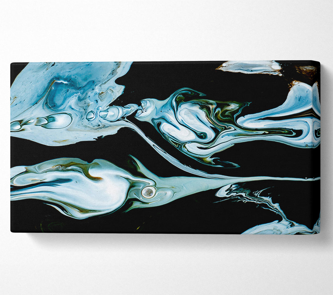  A Canvas Print of Teal Liquid Dreams Canvas Print