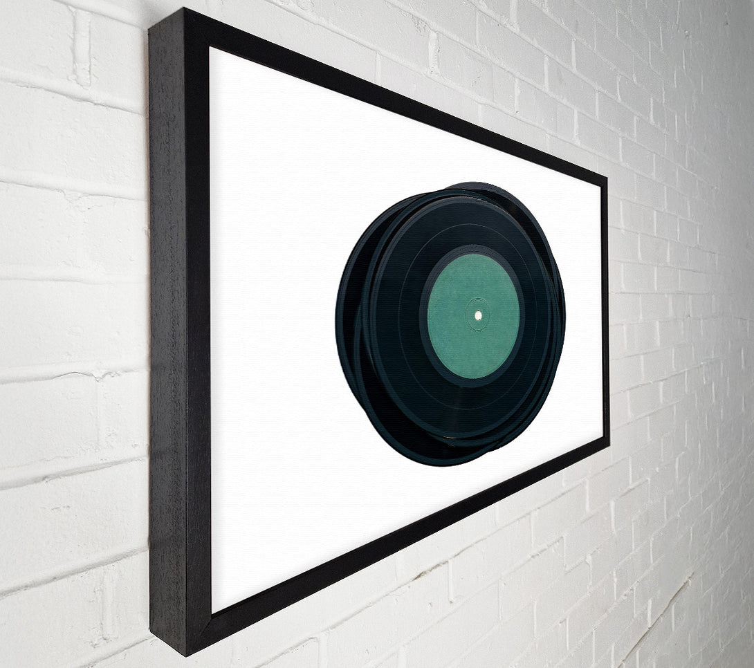  A Canvas Print of Green Vinyl Stack Canvas Art