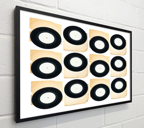 Black Vinyl Tapestry