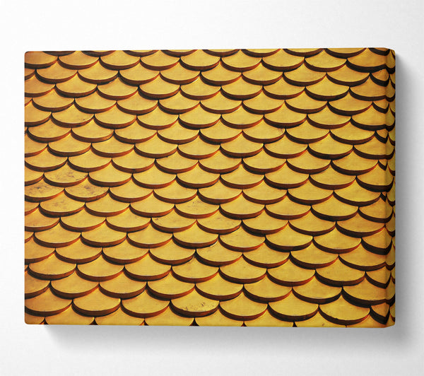  A Canvas Print of Golden Scale Roof Canvas Art
