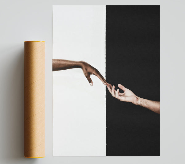 Brown Hand Reaching Giclee Print