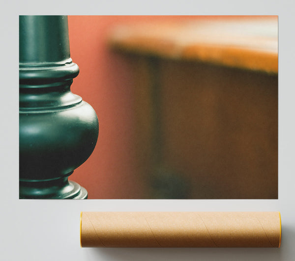 Emerald Green Column Poster