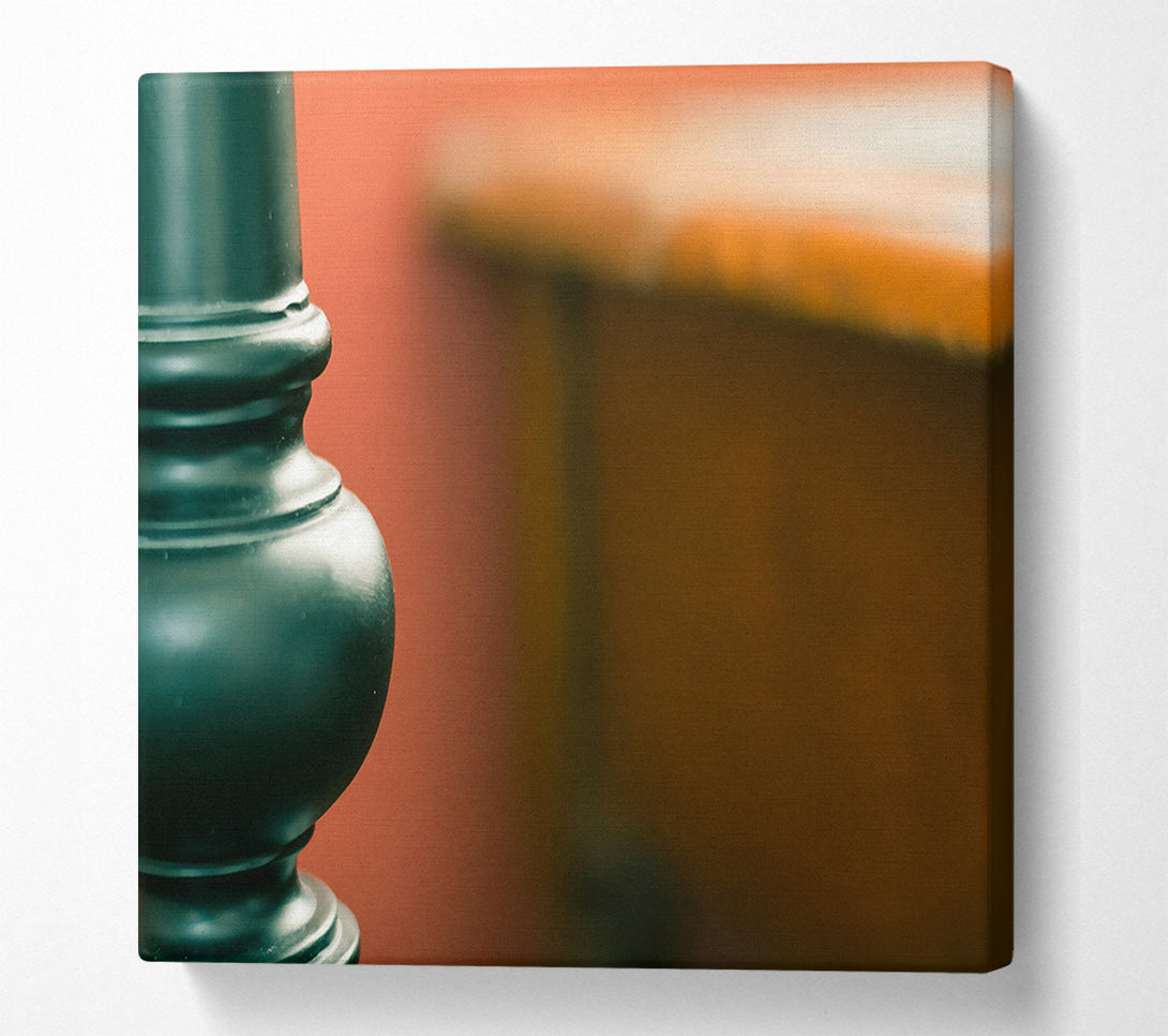  A Canvas Print of Emerald Green Column Canvas Wall Art