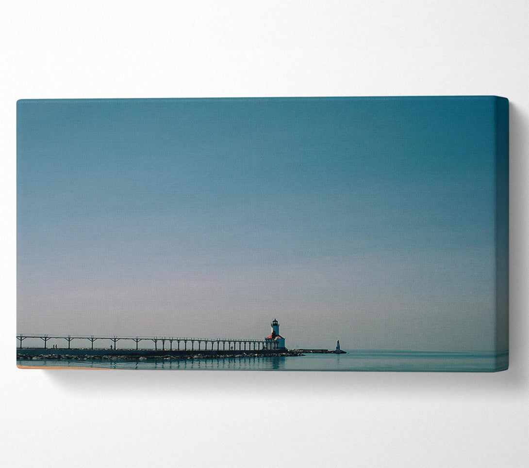 A Canvas Print of Azure Skies And A Beacon Canvas Print