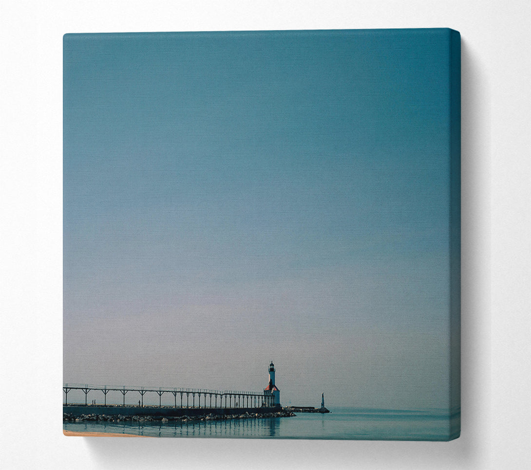  A Canvas Print of Azure Skies And A Beacon Canvas Print