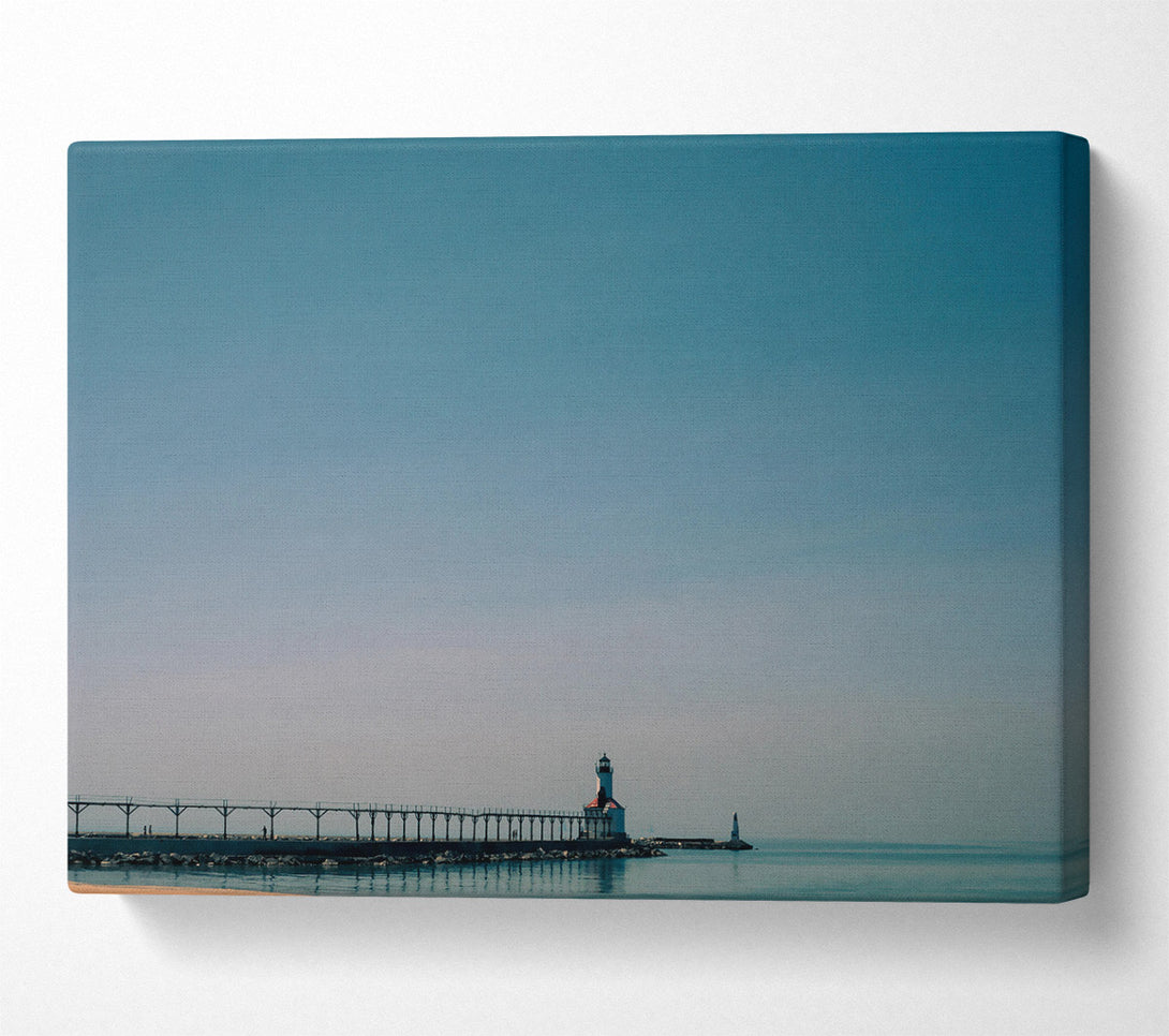  A Canvas Print of Azure Skies And A Beacon Canvas Print