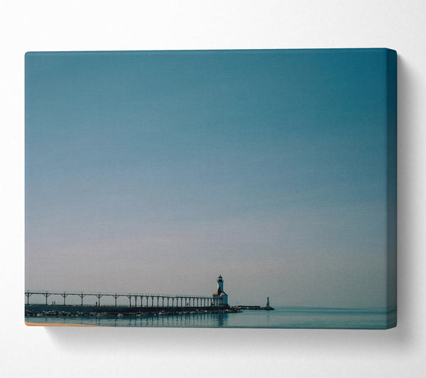  A Canvas Print of Azure Skies And A Beacon Canvas Print